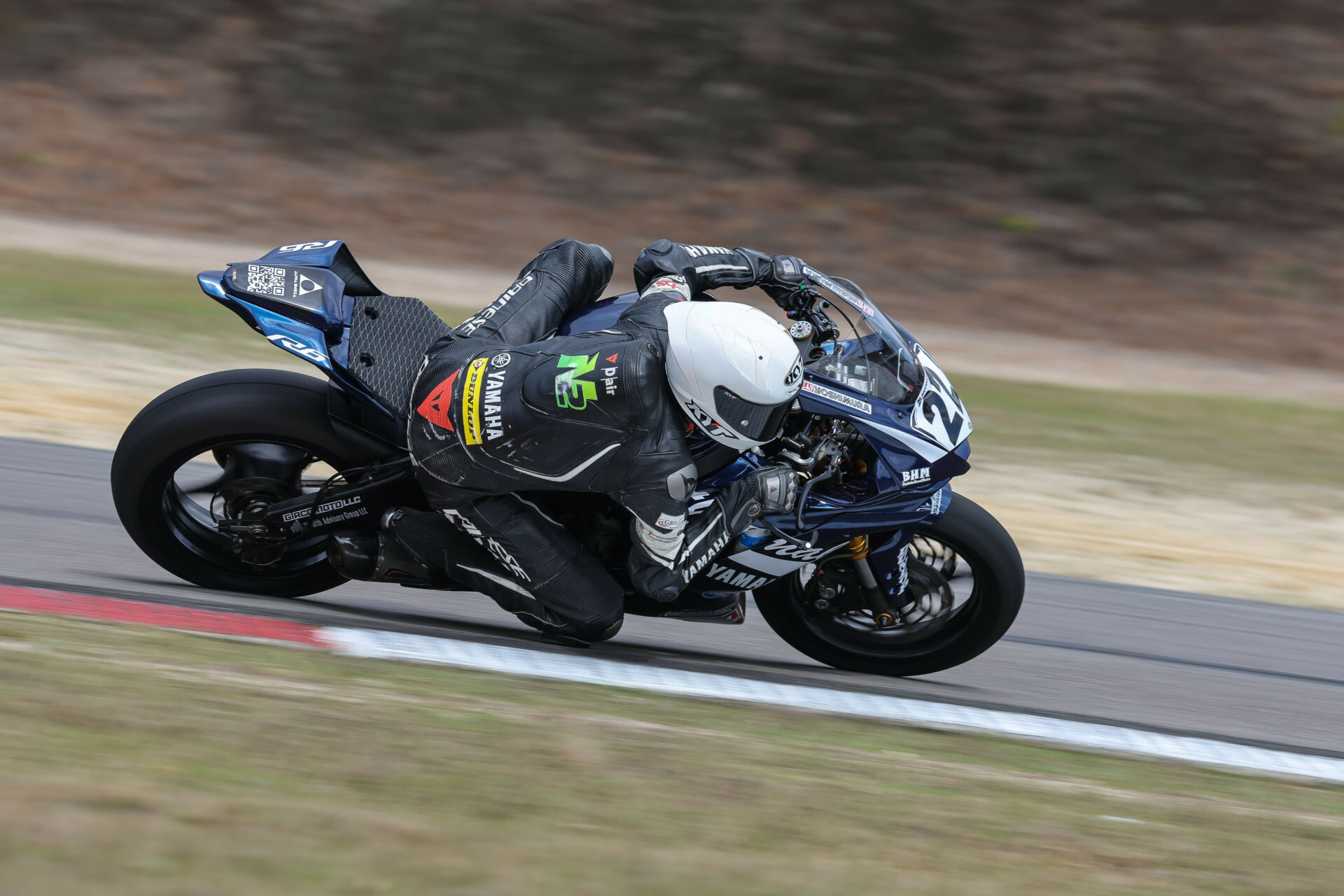 Blake Davis (22) will contest the 2024 Daytona 200 on Dunlop tires. Photo by Brian J. Nelson.