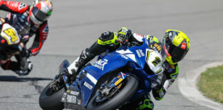 Xavi Fores (1) and Richie Escalante (54) as seen Thursday at Daytona International Speedway. Photo by Brian J. Nelson.