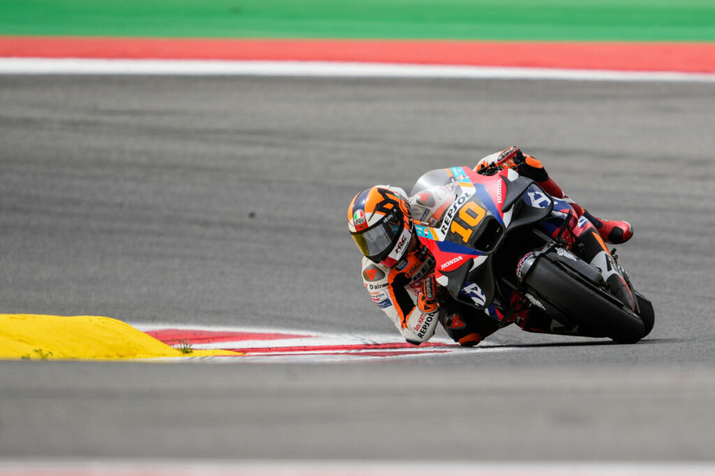 Luca Marini (10). Photo courtesy Honda.