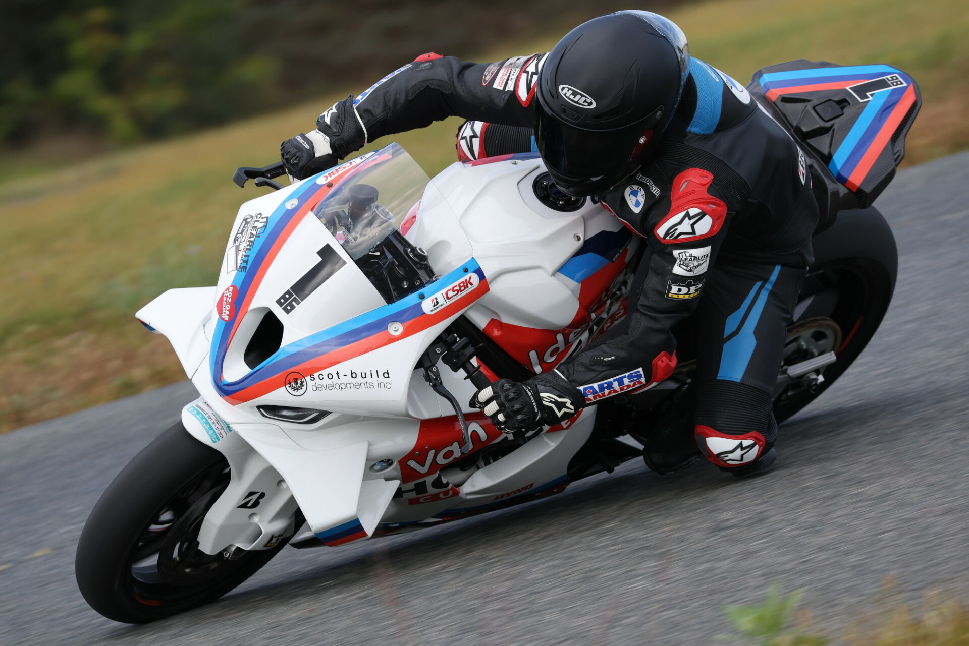 Two-time and reigning Canadian Superbike Champion Ben Young (1) is one of many Canadians entered in the 2024 Daytona 200. Photo by Rob O'Brien, courtesy CSBK.