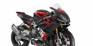 A 2024-model Aprilia RS 660 Trofeo. Photo courtesy Aprilia.
