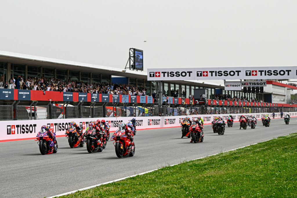 The start of the Portuguese Grand Prix. Photo courtesy Dorna.