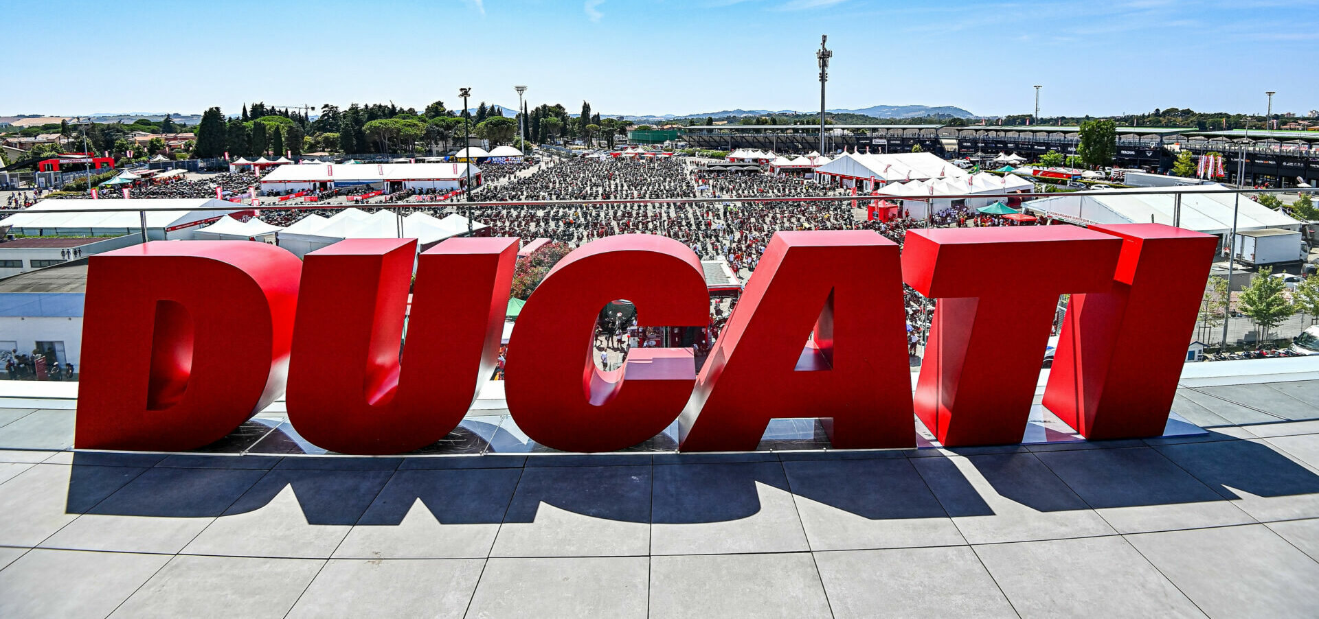 A view of World Ducati Week 2023 at Misano. Photo courtesy Ducati.