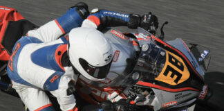 Zechariah "Zech" Kwame Dzegede (38) on his ST1000-spec BMW. Photo courtesy TONE RT SYNCEDGE 4413 BMW.