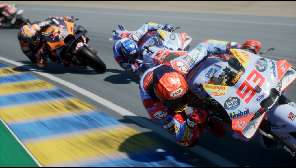 Marc Marquez (93), as he appears in the MotoGP 24 video game. Image courtesy Dorna.