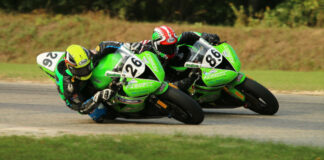 Husband and wife Jason Farrell (86) and Jessica Capizzi (26) are returning to compete in the Daytona 200. Photo courtesy Get Fast Performance.