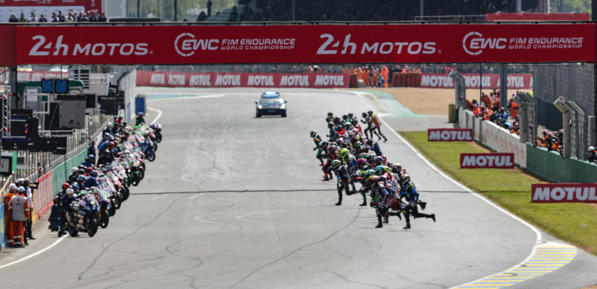 The start of the 2024 Le Mans 24-Hour FIM Endurance World Championship race, in France. Photo courtesy FIM EWC.