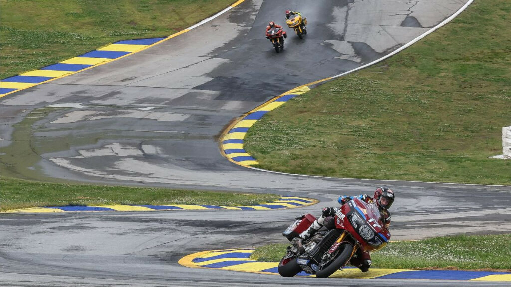 Troy Herfoss (17) ran away with the Mission King Of The Baggers race on Sunday at Road Atlanta and the win vaulted him into the championship points lead. Photo by Brian J. Nelson.