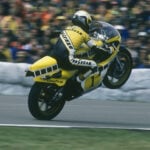 Kenny Leroy Roberts (1) on his Yamaha YZR500 at the Assen TT in 1980. Photo by Gold & Goose, courtesy Barber Vintage Motorsports Museum.