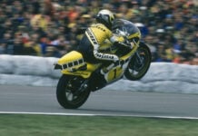 Kenny Leroy Roberts (1) on his Yamaha YZR500 at the Assen TT in 1980. Photo by Gold & Goose, courtesy Barber Vintage Motorsports Museum.