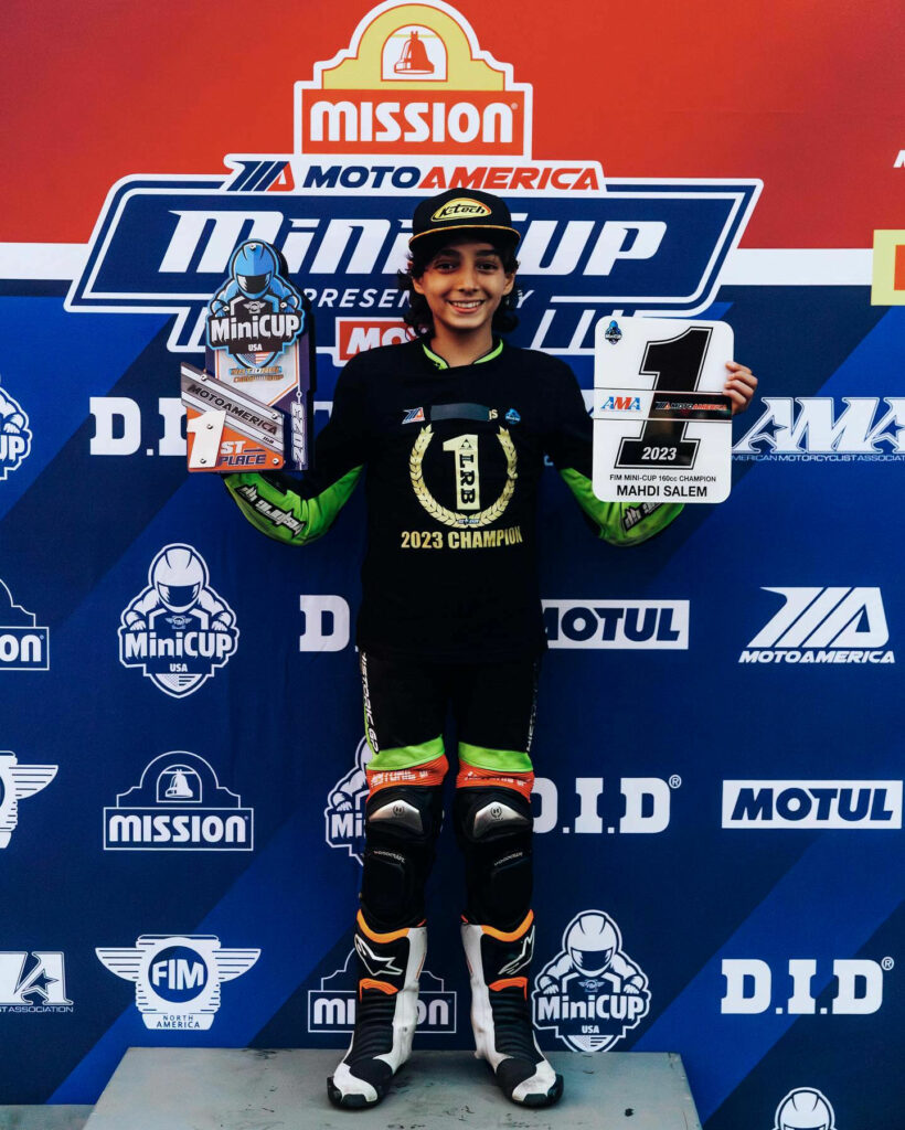 Mahdi Salem. Photo courtesy MotoAmerica.