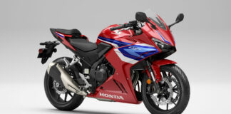 A 2024-model Honda CBR500R. Photo courtesy American Honda.