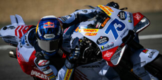 Alex Marquez (73). Photo courtesy Gresini Racing.