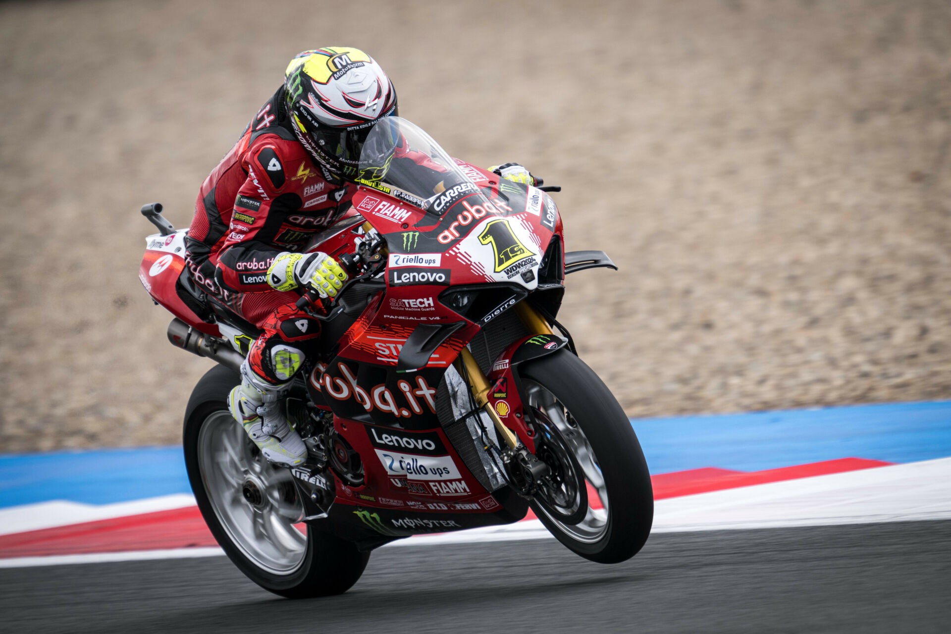 Alvaro Bautista (1). Photo courtesy Aruba.it Racing Ducati.