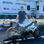 Ezra Beaubier and his new Aftercare Scheibe Racing BMW S 1000 RR Superbike. Photo courtesy Aftercare Scheibe Racing.