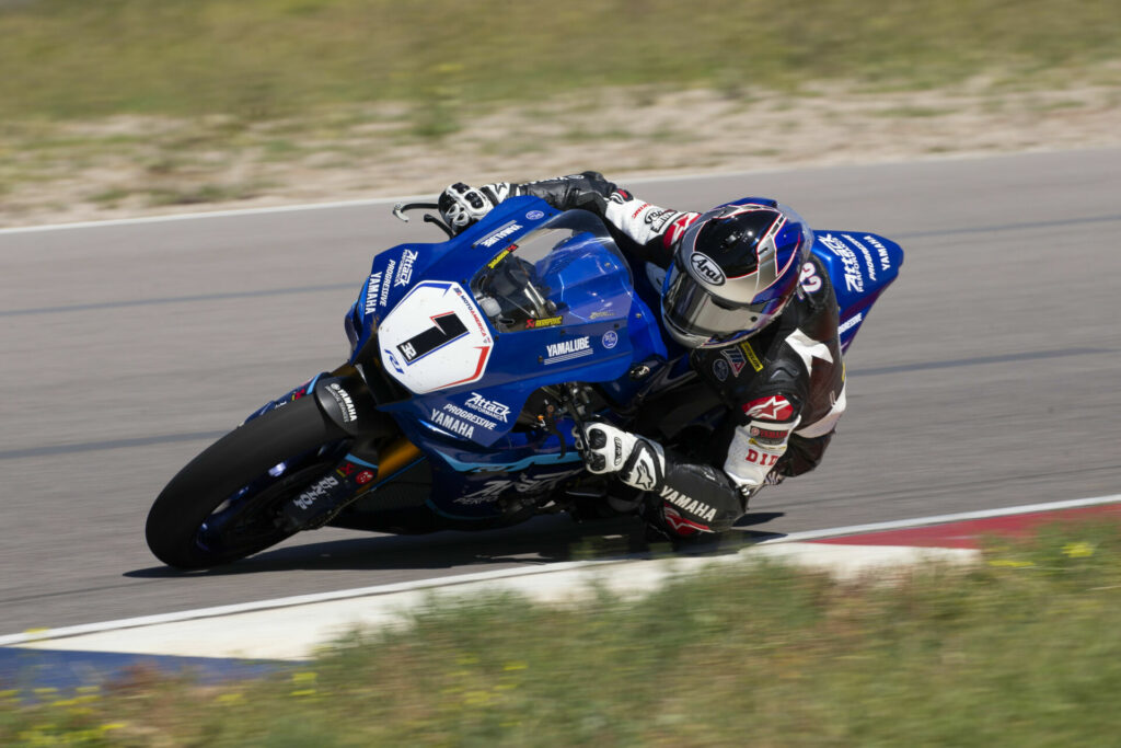 Attack Performance Progressive Yamaha's Jake Gagne (1). Photo courtesy Yamaha motor Corp., U.S.A.