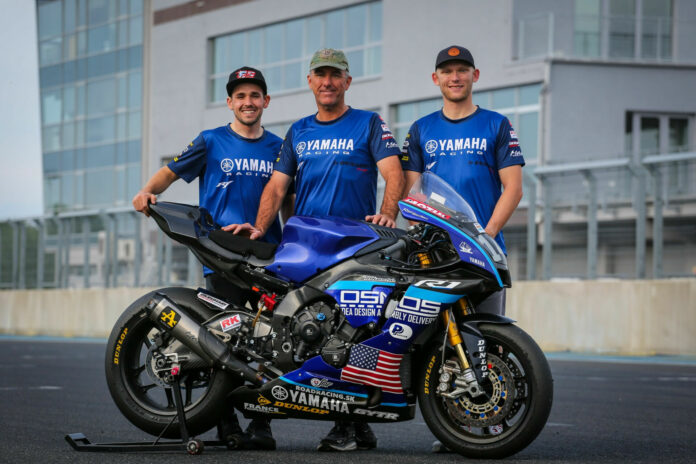 (From left) Americans Michael Gilbert, Jason Pridmore, and Andrew Lee. Photo courtesy Maco Racing Team.