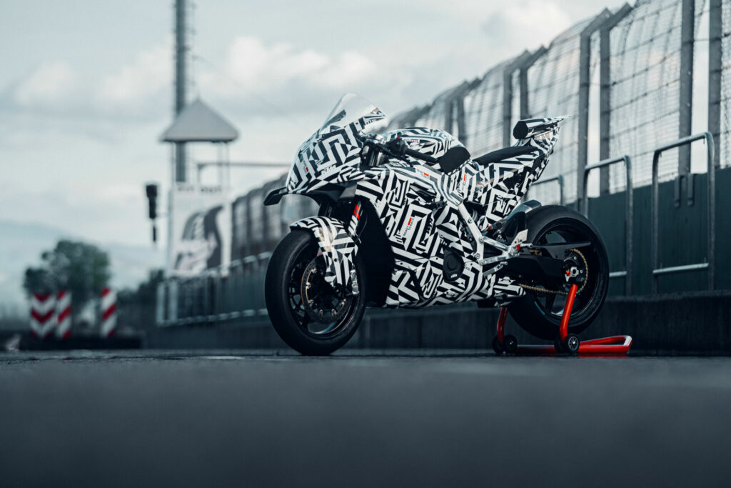 A 2025 KTM 990 RC R prototype. Photo courtesy KTM.