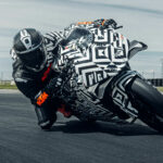 A test rider at speed on a KTM 990 RC R prototype. Photo courtesy KTM.