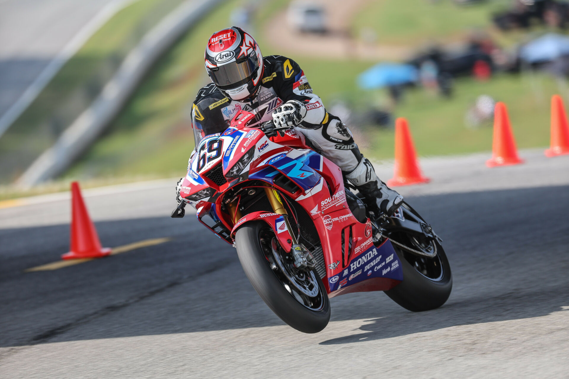 Hayden Gillim will begin defense of his 2023 MotoAmerica Stock 1000 Championship when the series gets started at Barber Motorsports Park, May 17-19. Photo by Brian J. Nelson, courtesy MotoAmerica.