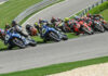 The start of MotoAmerica Superbike Race One at Barber Motorsports Park in 2023. Photo by Brian J. Nelson.