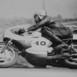 Frank Camillieri (40) on board his Boston Cycles Yamaha TD1C 250 at the 1967 Grand Prix at Mosport. Photo courtesy USCRA.