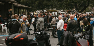 A scene from the Rainey's Ride To The Races in 2023. Photo courtesy MotoAmerica.