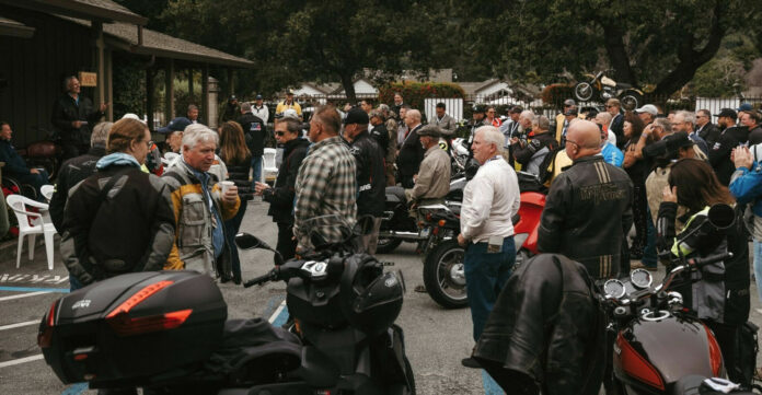 A scene from the Rainey's Ride To The Races in 2023. Photo courtesy MotoAmerica.