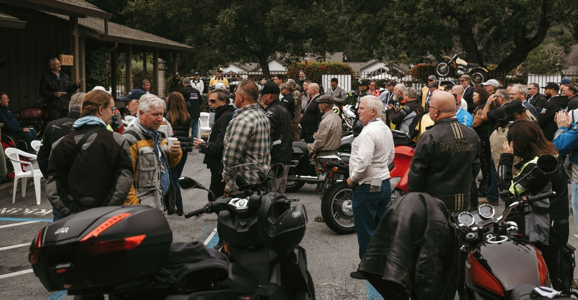 A scene from the Rainey's Ride To The Races in 2023. Photo courtesy MotoAmerica.