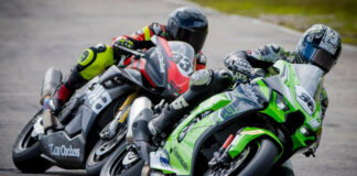 Martin Cardenas (36) as seen this past weekend in Colombia. Note the stock exhaust pipe and headlights still on Cardenas' Kawasaki. Photo courtesy Mauricio Mesa.