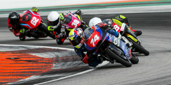 American Kensei Matsudaira (74) in action at Valencia. Photo by Benaisa Photography, courtesy Evike.com.