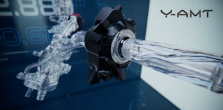 The handlebar-mounted hardware that comes with the Yamaha Automated Manual Transmission system. Photo courtesy Yamaha Motor Europe.