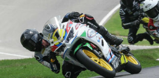 MotoAmerica: Dreher Tops Opening Junior Cup Practice At NJMP Avery Dreher (1). Photo by Brian J. Nelson.