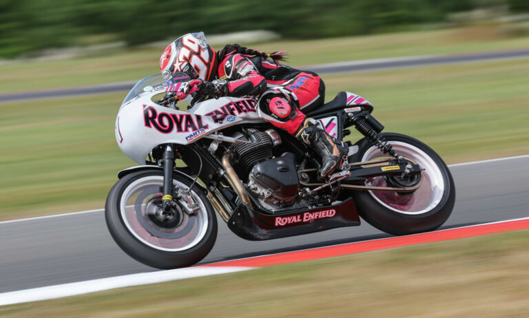 MotoAmerica: Moore On Royal Enfield BTR Pole At Ridge