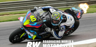 Sean Dylan Kelly (40) on his TopPro Racing BMW Superbike. Photo by Brian J. Nelson.