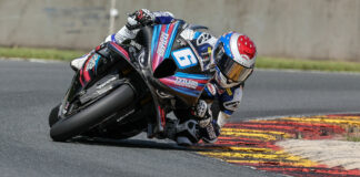 Cameron Beaubier (6) as seen at Road America, before his crash. Photo by Brian J. Nelson.