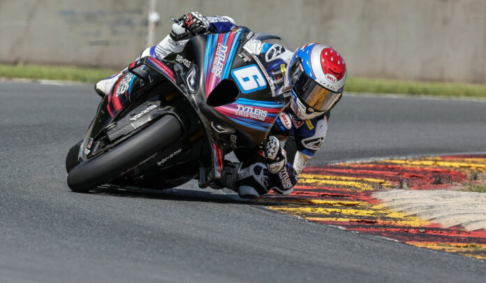 Cameron Beaubier (6) as seen at Road America, before his crash. Photo by Brian J. Nelson.