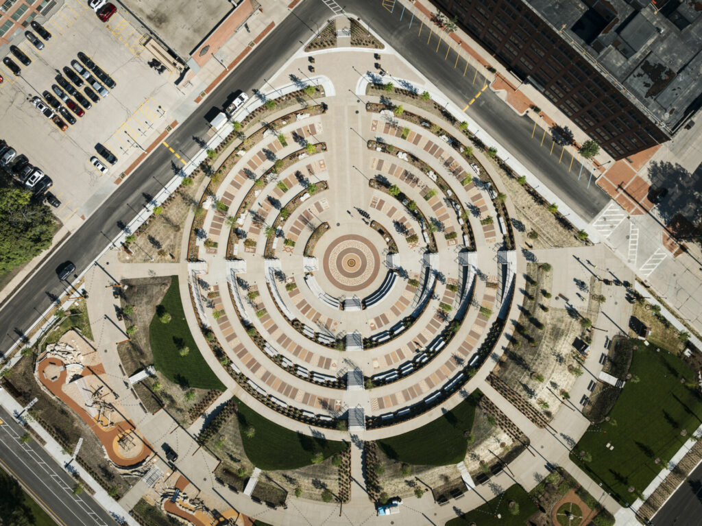 An overhead shot of the new Davidson Park. Photo courtesy Harley-Davidson.