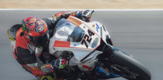 Brian Grasso (724) won the ASRA Superstock race at Summit Point. Photo by Vae Vang/Noiseless Productions, courtesy ASRA.