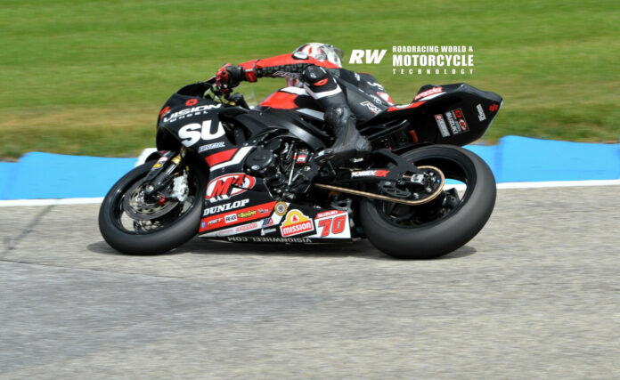 Tyler Scott (70). Photo by David Swarts, copyright Roadracing World Publishing, Inc.