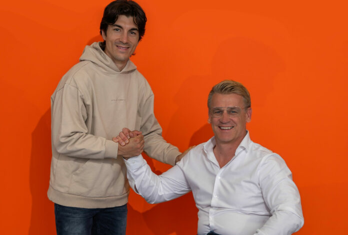 Maverick Vinales (left) and KTM Motorsports Director Pit Beirer (right). Photo courtesy Red Bull KTM Tech3.
