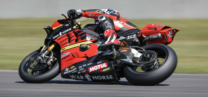 Loris Baz (76). Photo from earlier this season by Brian J. Nelson.