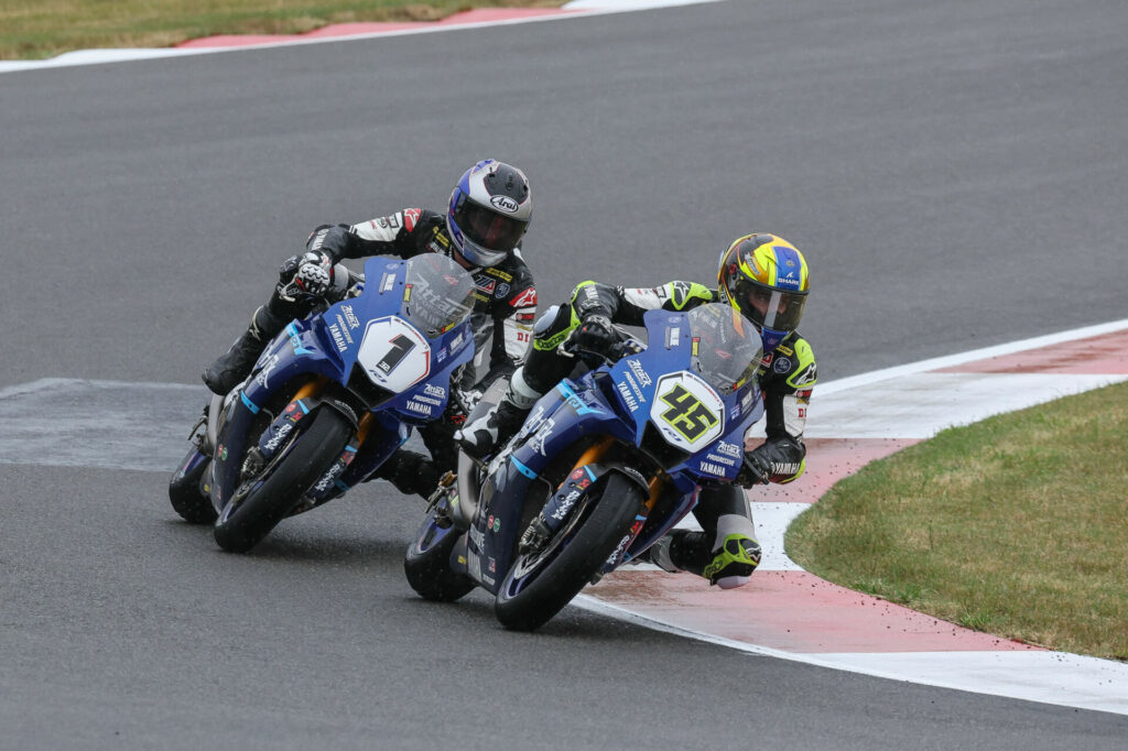 Cameron Petersen (45) and Jake Gagne (1). Photo courtesy Yamaha.