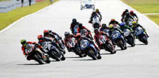Round Four of the mi-bike Motorcycle Insurance Australian Superbike Championship series is happening this weekend at Morgan Park Raceway. Photo courtesy ASBK.