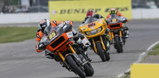 The Mission King Of The Baggers Championship resumes at WeatherTech Raceway Laguna Seca this weekend in Monterey, California. Photo by Brian J. Nelson.
