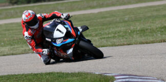 Ben Young (1) has won three times and never been off the Superbike podium at Atlantic Motorsport Park. The defending CSBK champion and current points leader looks to add to that streak as the series returns to Nova Scotia for round four this weekend. Photo by Rob O'Brien, courtesy CSBK.