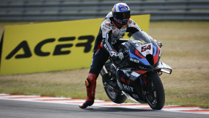 "Stoprak" Toprak Razgatlioglu (54) continued his strong recent run of form by topping World Superbike Free Practice One at Autodrom Most. Photo courtesy Dorna.