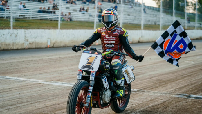 Jared Mees (1) has won dozens of races and multiple AFT SuperTwins Championships on the Indian FTR750. Photo courtesy Indian Motorcycle.