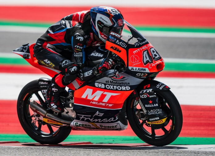 Ivan Ortola (48). Photo courtesy MT Helmets - MSI.