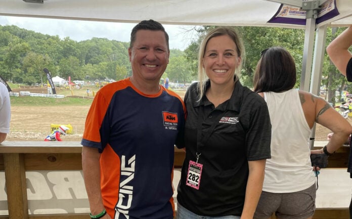 Incoming USMCA President Paul Puma and outgoing USMCA President Christy LaCurelle at Loretta Lynn’s Ranch in Hurricane Mills, TN. Photo courtesy USMCA.